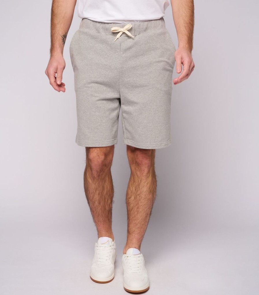 Homme Cocorico | Short Molletonshort En Molleton Homme Gris Chine