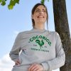 Femme Cocorico | Sweat Unisexele Coq Francais Vert (Effet Velours)