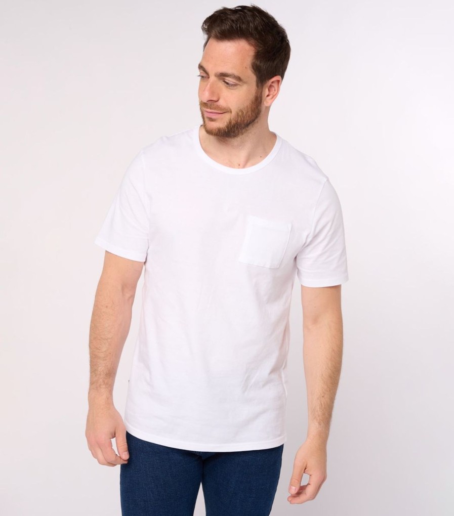 Homme Cocorico | T-Shirt Poche Hommet-Shirt Poche Homme Blanc