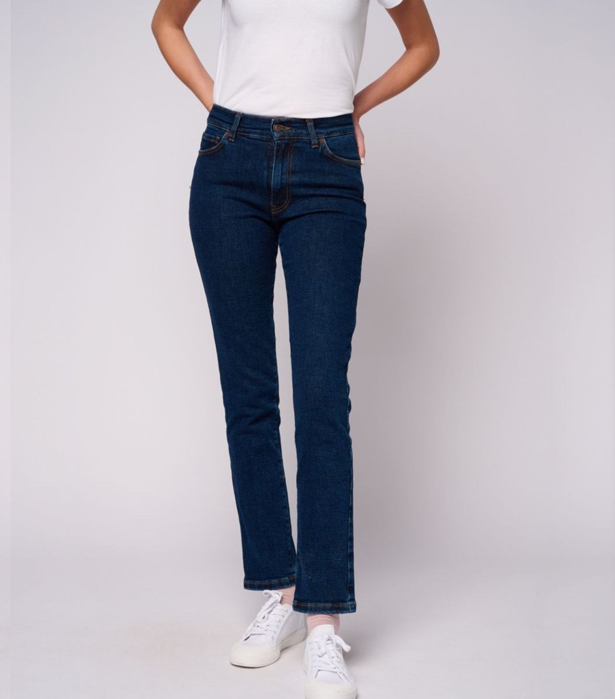 Femme Cocorico | Jean Femmele Coupe Droite Stone Stone Denim