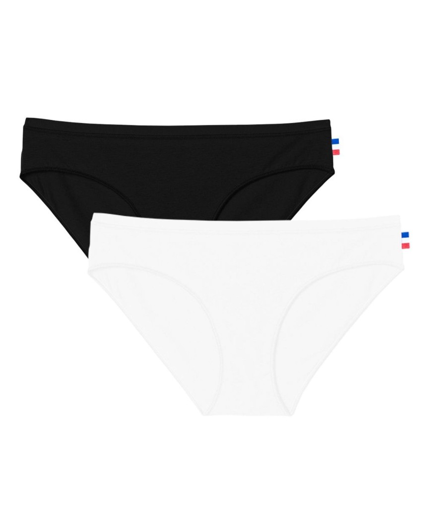 Femme Cocorico | Culotte (X2)Pack Noir Et Blanc