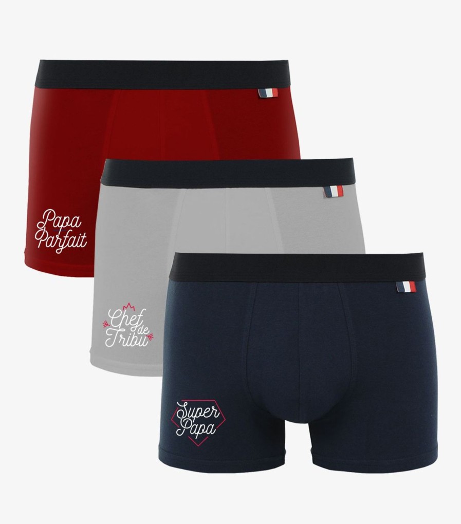 Homme Cocorico | Boxers (X3)Pack "Pour Papa"