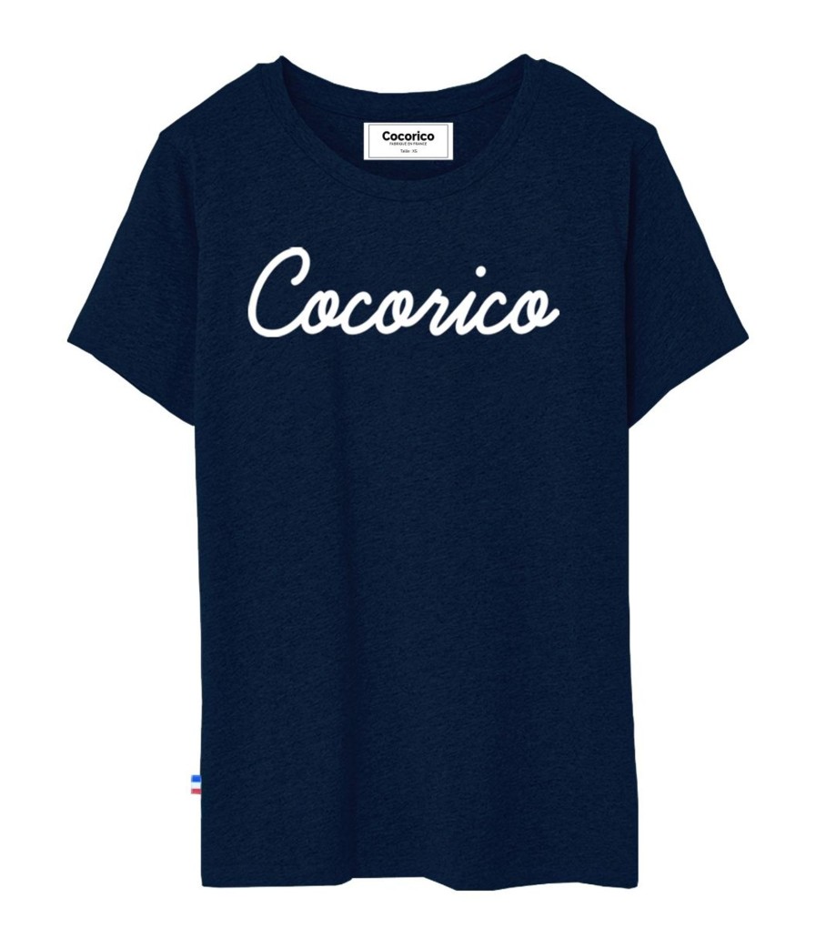 Femme Cocorico | T-Shirt Femmel'Original Blanc (Effet Velours)