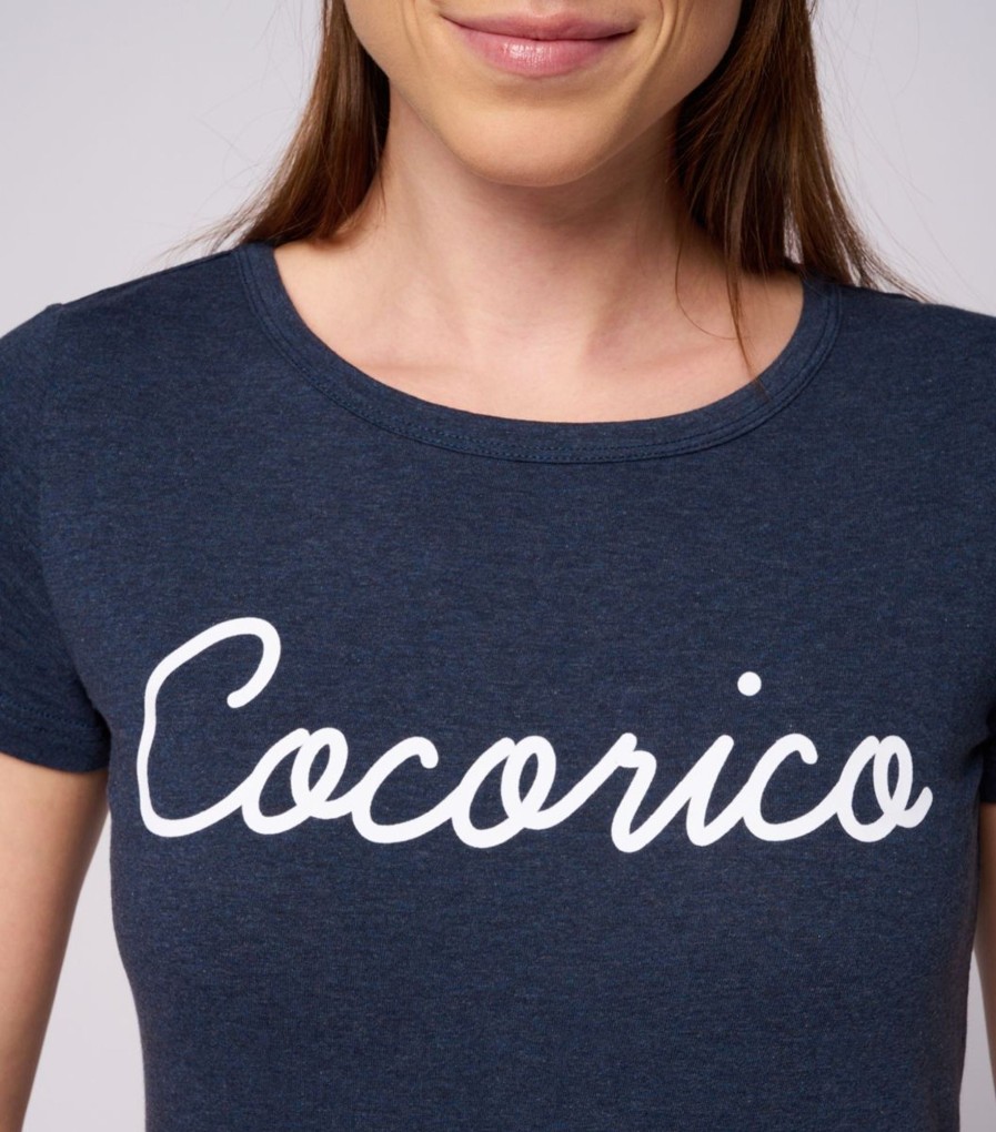 Femme Cocorico | T-Shirt Femmel'Original Blanc (Effet Velours)