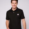 Homme Cocorico | Polo Hommefab. En France (Brode) Noir