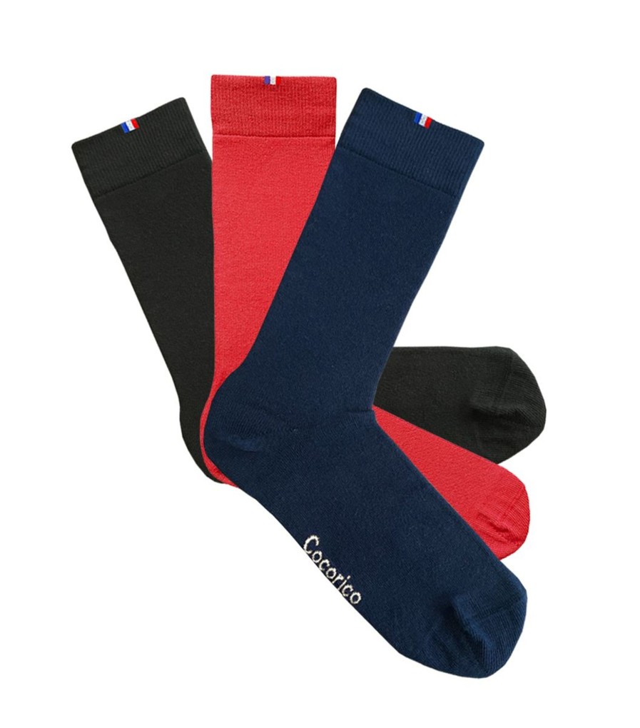 Homme Cocorico | Chaussettes (X3)Le Pack Tricolore