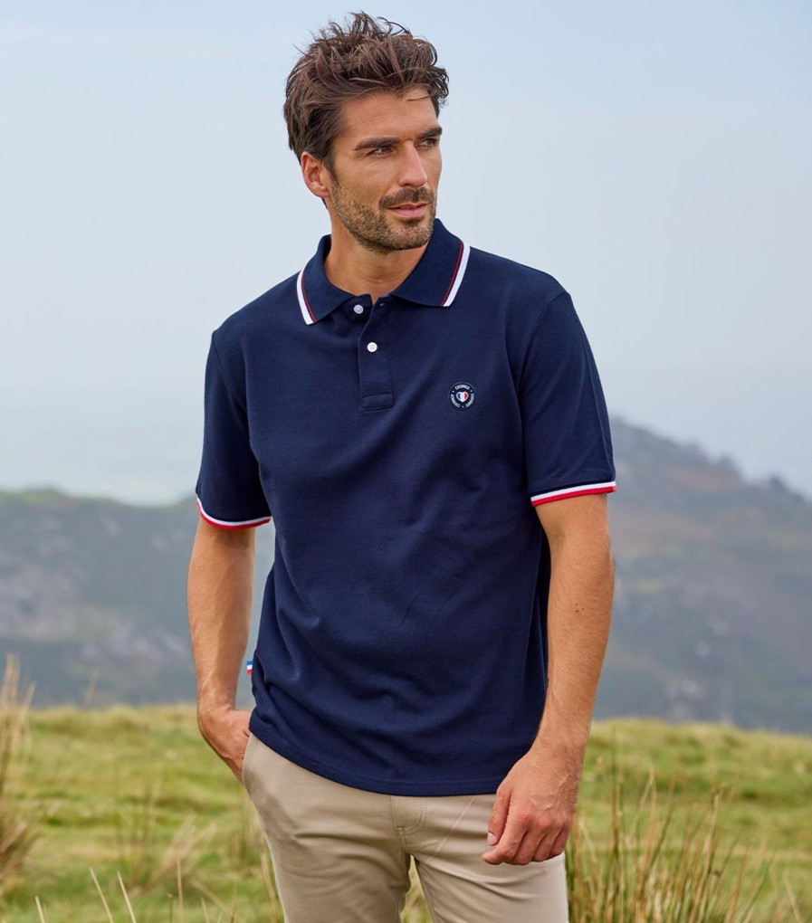 Homme Cocorico | Polo Hommecollection Supporter Bleu Marine