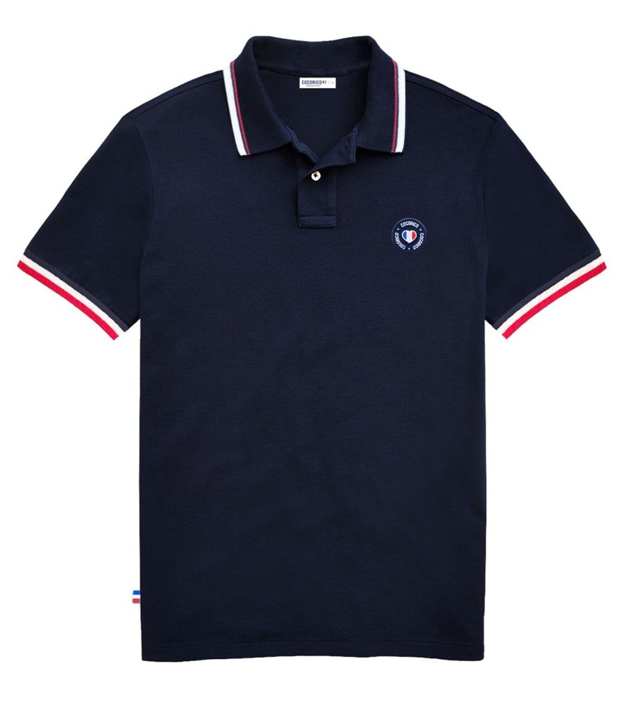 Homme Cocorico | Polo Hommecollection Supporter Bleu Marine