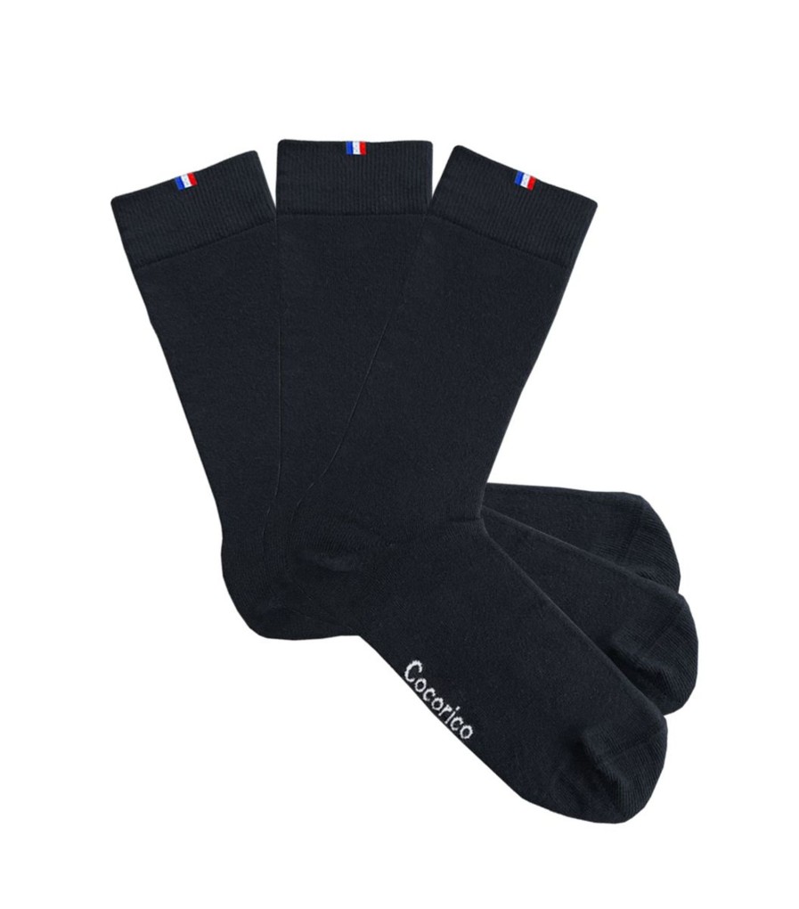 Homme Cocorico | Chaussettes (X3)Le Pack 3 Es Noir