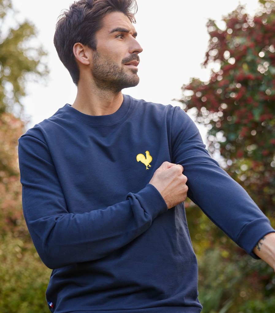 Homme Cocorico | Sweat Unisexecoq Jaune (Bouclette)