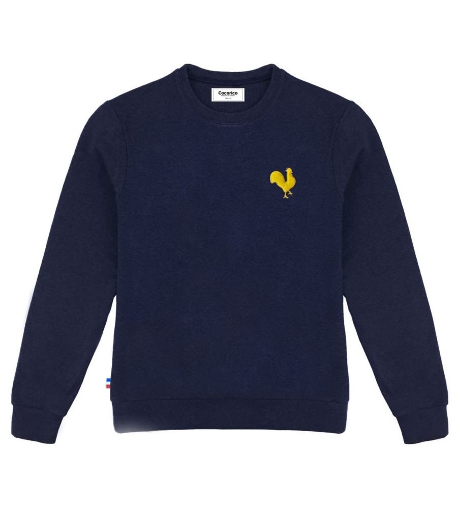 Homme Cocorico | Sweat Unisexecoq Jaune (Bouclette)