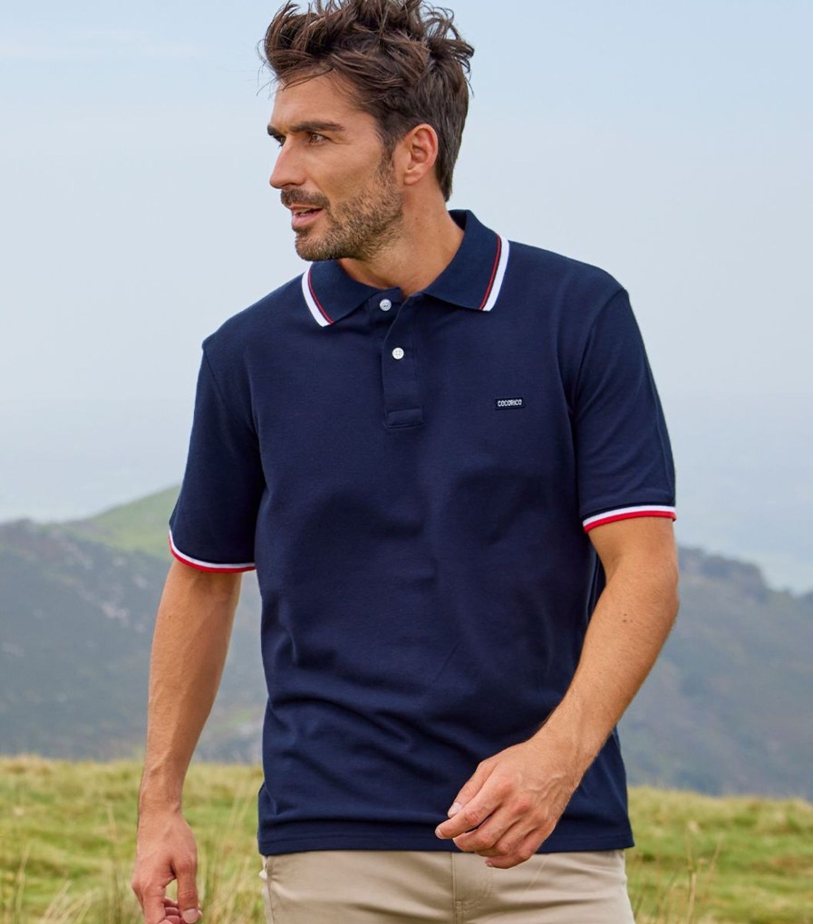 Homme Cocorico | Polo Hommecollection Supporter Bleu Marine