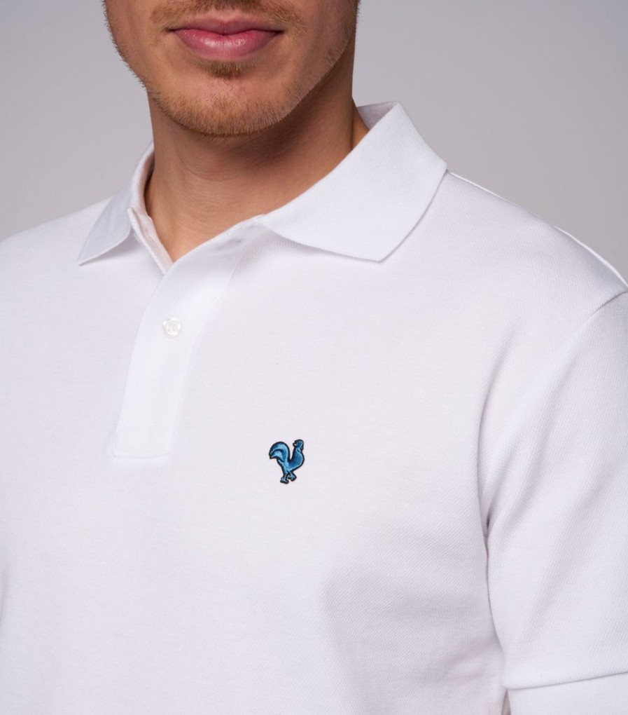 Homme Cocorico | Polo Hommecoq Bleu (Brode)