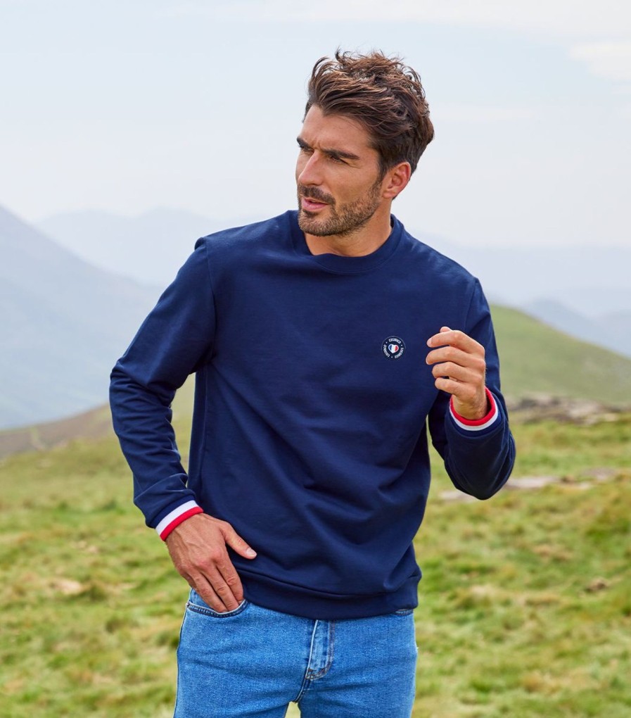 Homme Cocorico | Sweat Unisexecollection Supporter Bleu Marine