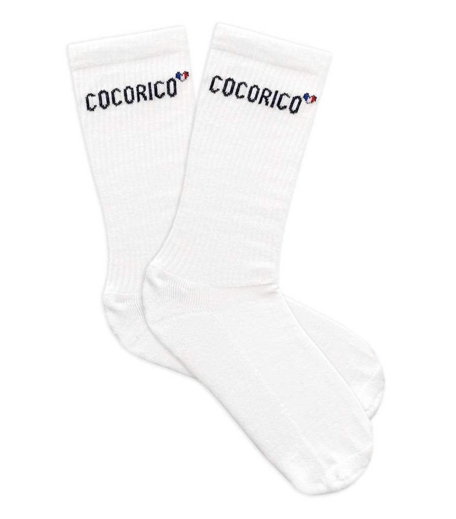 Femme Cocorico | Chaussettes Sportcollection Supporter Blanc