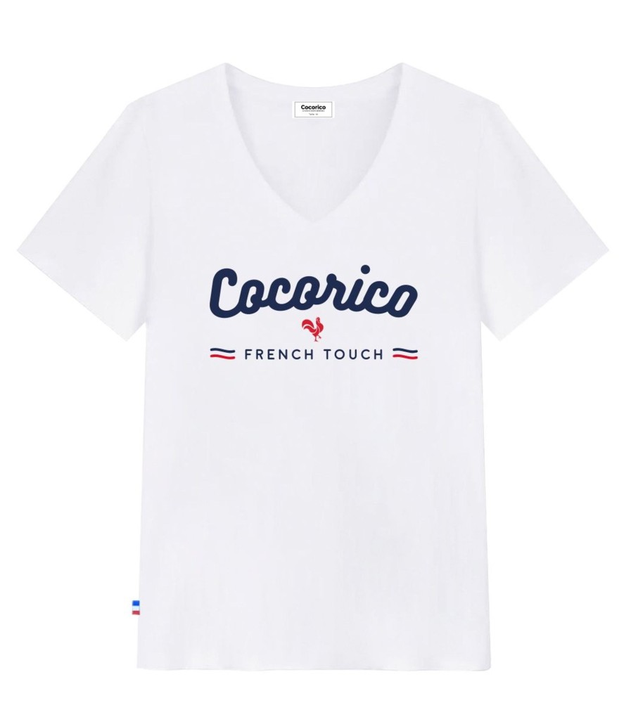 Femme Cocorico | T-Shirt Femme Col Vfrench Touch