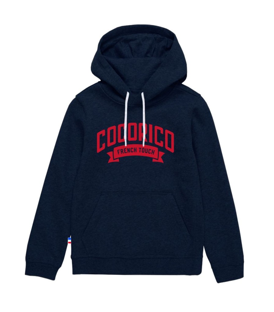 Femme Cocorico | Sweat A Capuche Unisexele Campus (Effet Velours)