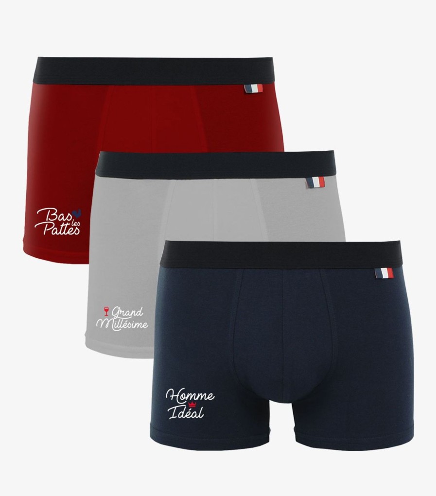 Homme Cocorico | Boxers (X3)Pack "Homme Ideal"