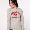 Femme Cocorico | Sweat Unisexele Coq Francais Rouge (Effet Velours)