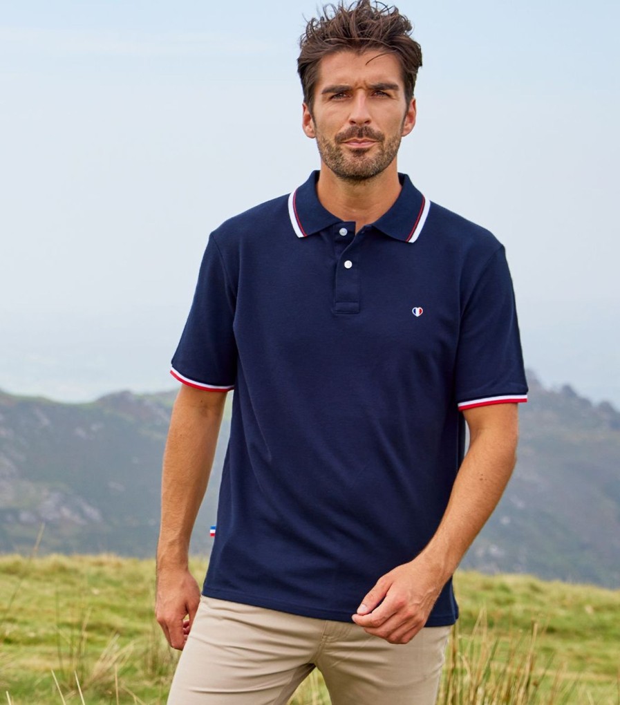 Homme Cocorico | Polo Hommecollection Supporter Bleu Marine