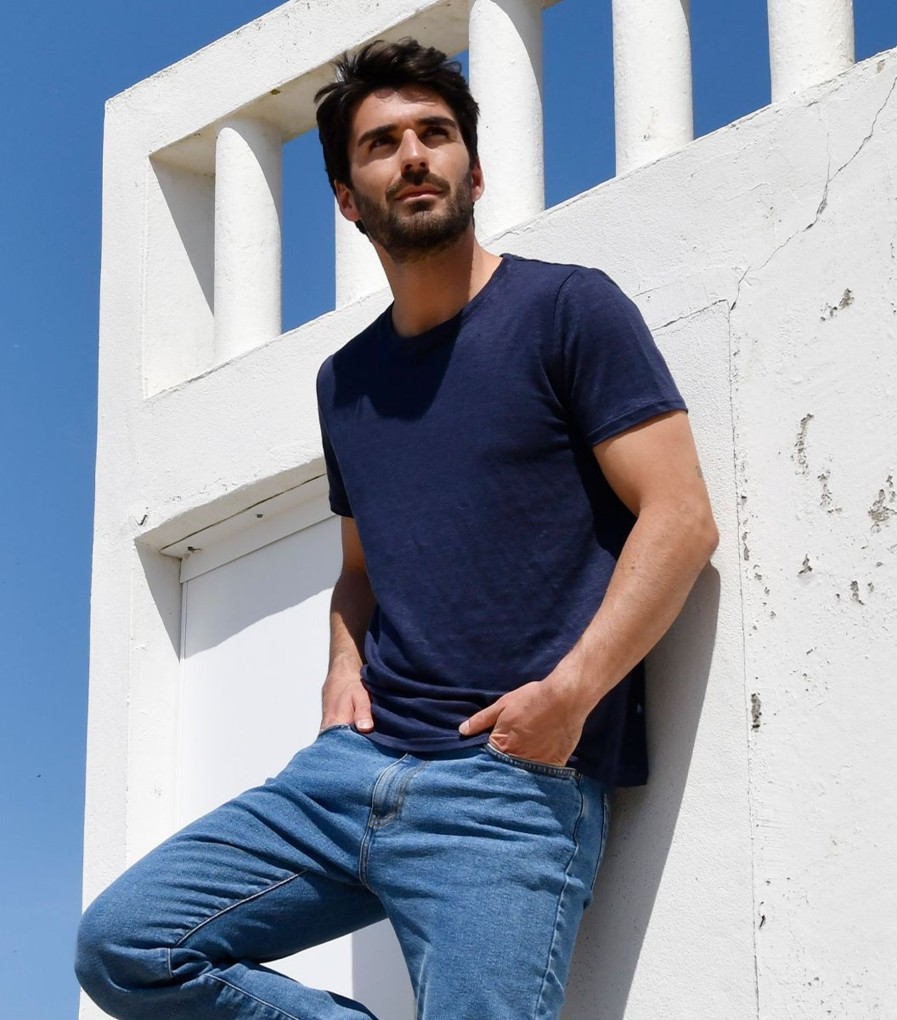 Homme Cocorico | T-Shirt Homme Linintemporel Bleu Chine