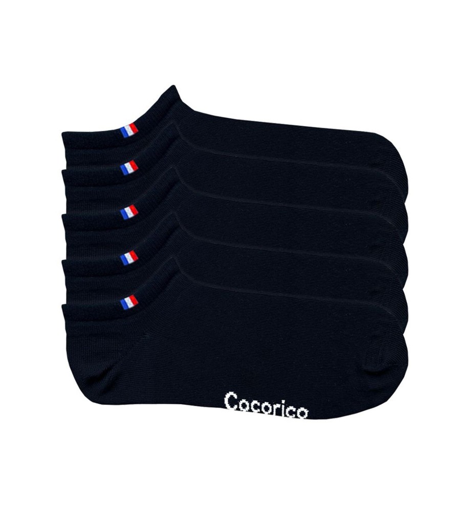 Femme Cocorico | Chaussettes (X5)Le Pack Invisible Noir (X5)