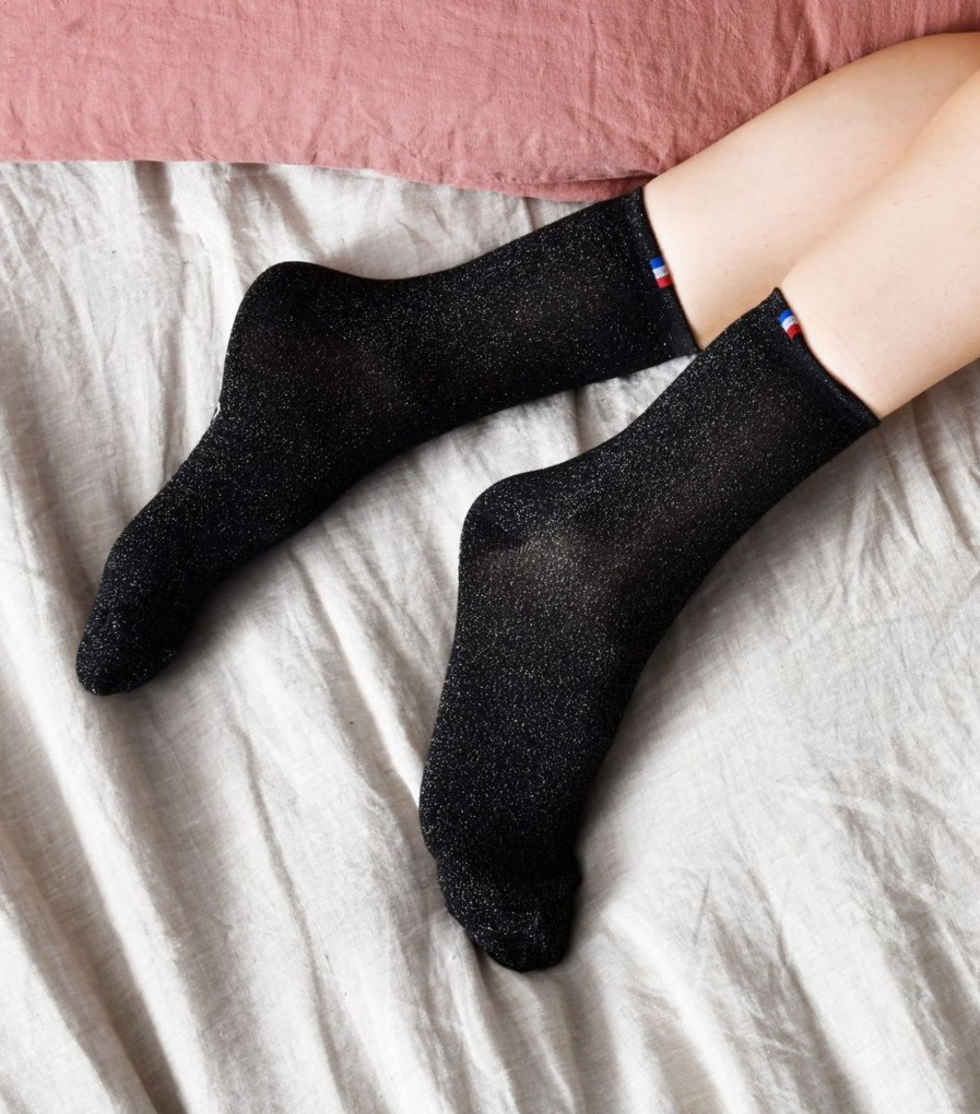 Femme Cocorico | Chaussettes Femmel'Etoilee Noir