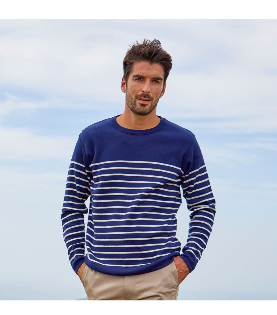 Homme Cocorico | Pull Mariniere Coton Hommemariniere Coton Mariniere Bleu