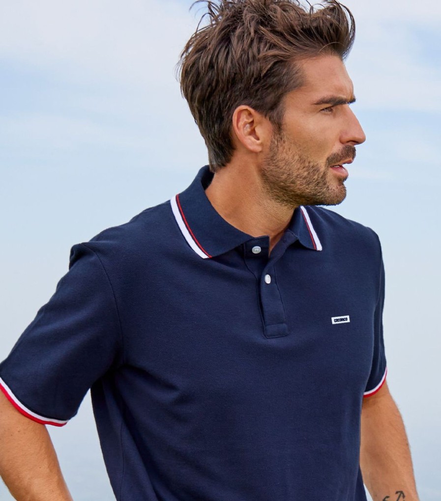 Homme Cocorico | Polo Hommecollection Supporter Bleu Marine