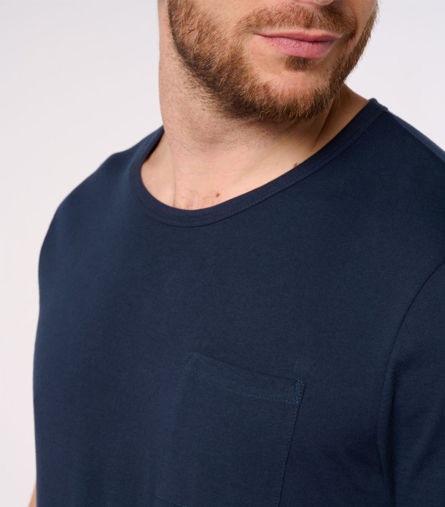 Homme Cocorico | T-Shirt Poche Hommet-Shirt Poche Homme Bleu Marine