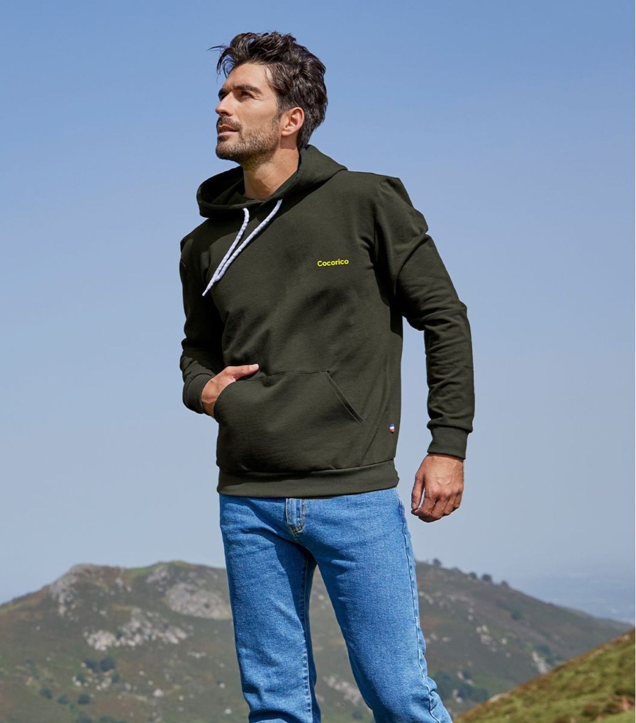 Homme Cocorico | Sweat A Capuche Unisexecocorico Kaki