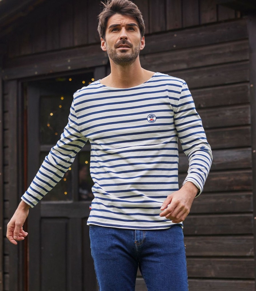 Homme Cocorico | Mariniere Unisexel'Original (Brode) Mariniere Bleu