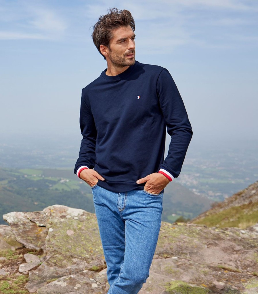 Homme Cocorico | Sweat Unisexecollection Supporter Bleu Marine