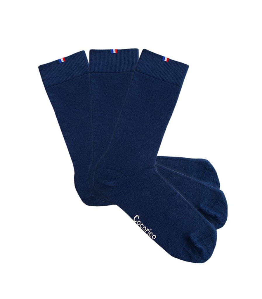 Homme Cocorico | Chaussettes (X3)Le Pack 3 Bleu Marine