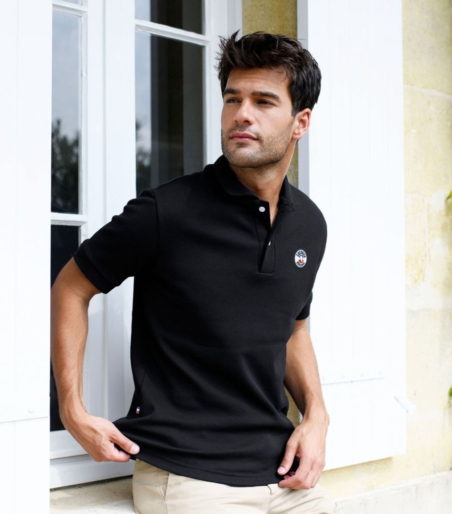 Homme Cocorico | Polo Hommel'Original (Brode) Noir