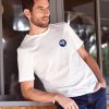 Homme Cocorico | T-Shirt Hommele Coq Coeur (Effet Velours) Blanc