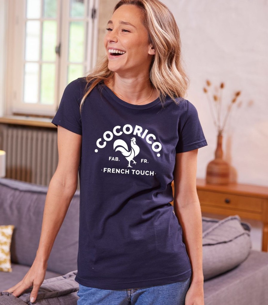 Femme Cocorico | T-Shirt Femmele Coq Francais Blanc