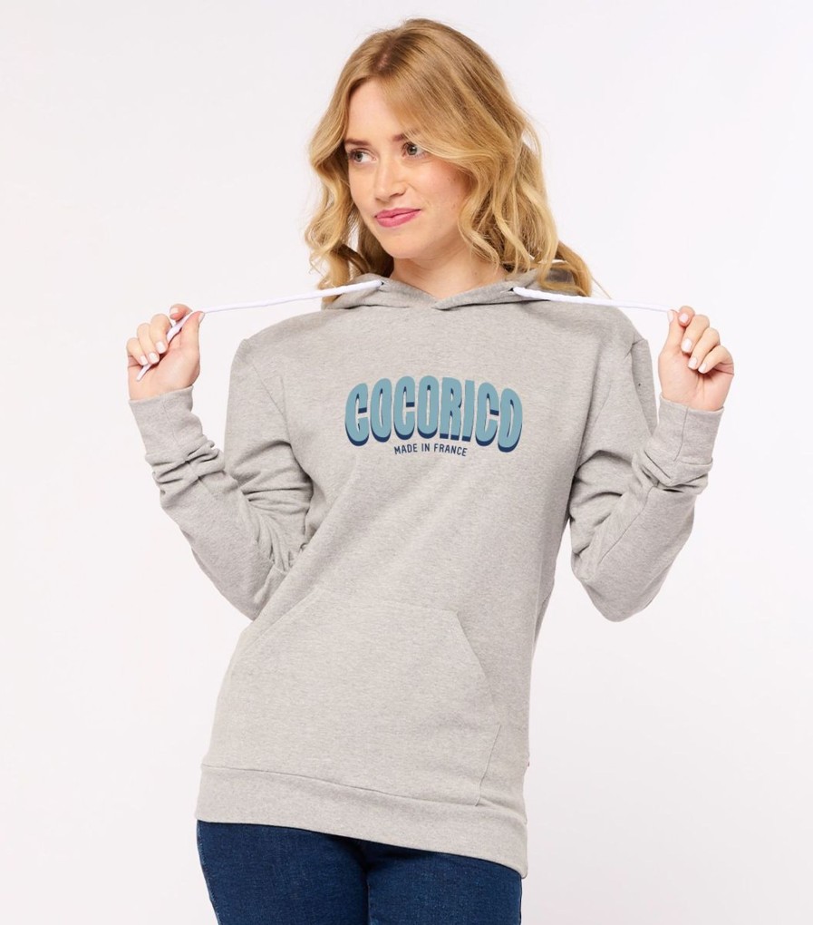 Femme Cocorico | Sweat A Capuche Unisexecocorico Gris