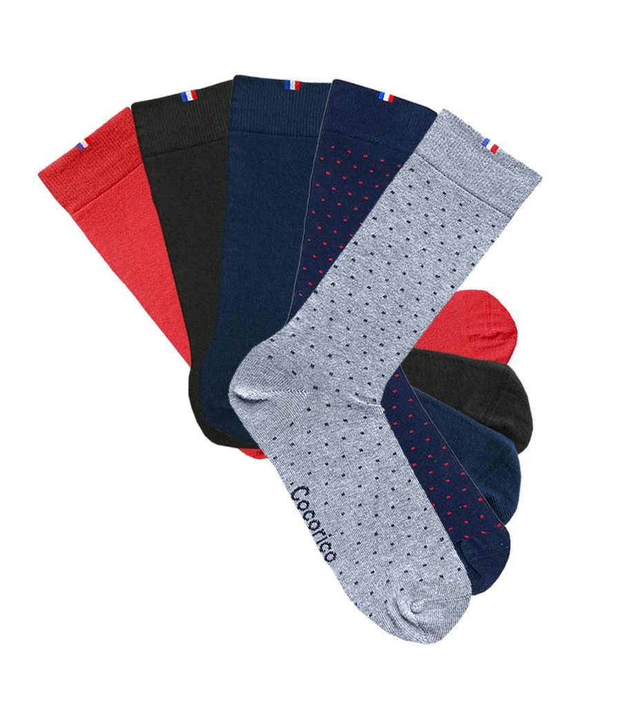 Homme Cocorico | Chaussettes (X5)Le Pack Essentiel (X5)