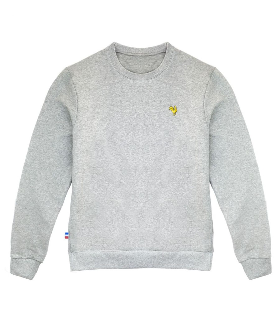 Homme Cocorico | Sweat Unisexecoq Jaune (Brode)