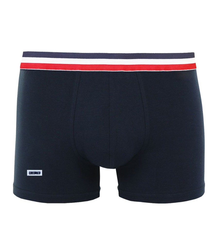 Homme Cocorico | Boxercollection Supporter Bleu Marine