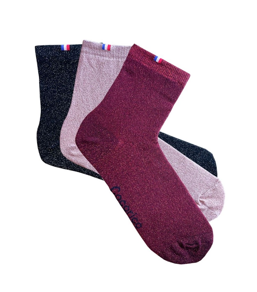 Femme Cocorico | Chaussettes Femmele Pack A Paillettes