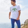 Homme Cocorico | T-Shirt Hommele Coq Francais Vert (Effet Velours)