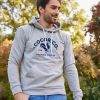 Homme Cocorico | Sweat A Capuche Unisexele Coq Francais (Effet Velours) Gris