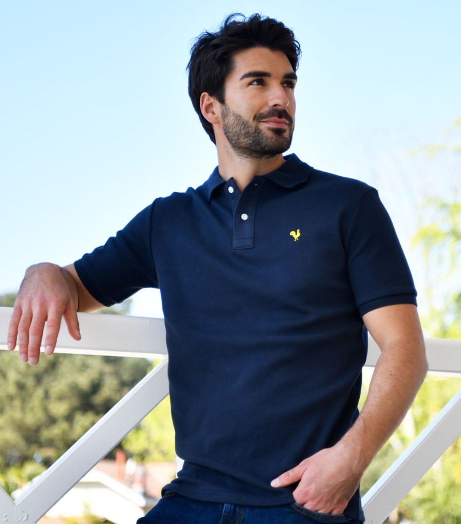 Homme Cocorico | Polo Hommecoq Jaune (Brode)