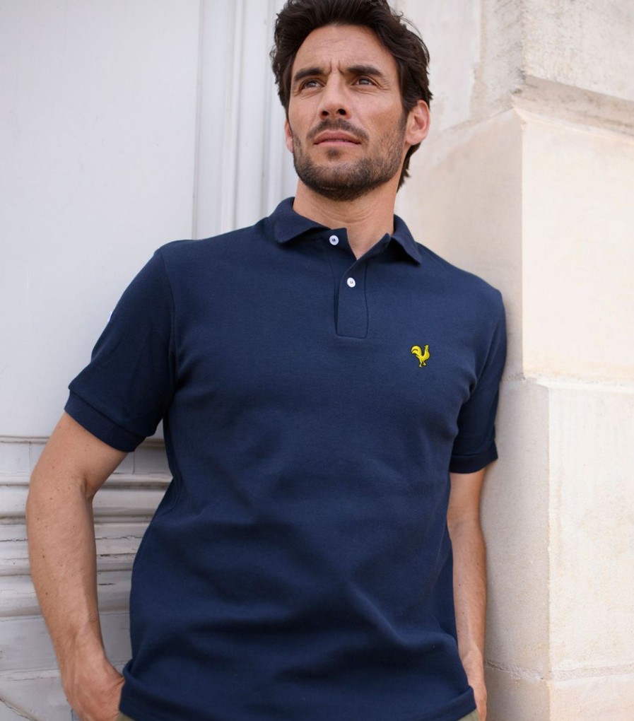 Homme Cocorico | Polo Hommecoq Jaune (Brode)