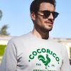 Homme Cocorico | Sweat Unisexele Coq Francais Vert (Effet Velours)