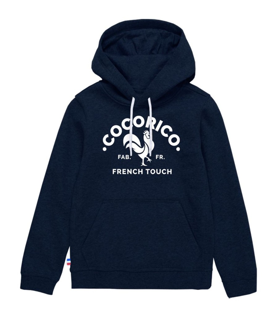 Femme Cocorico | Sweat A Capuche Unisexele Coq Francais Blanc