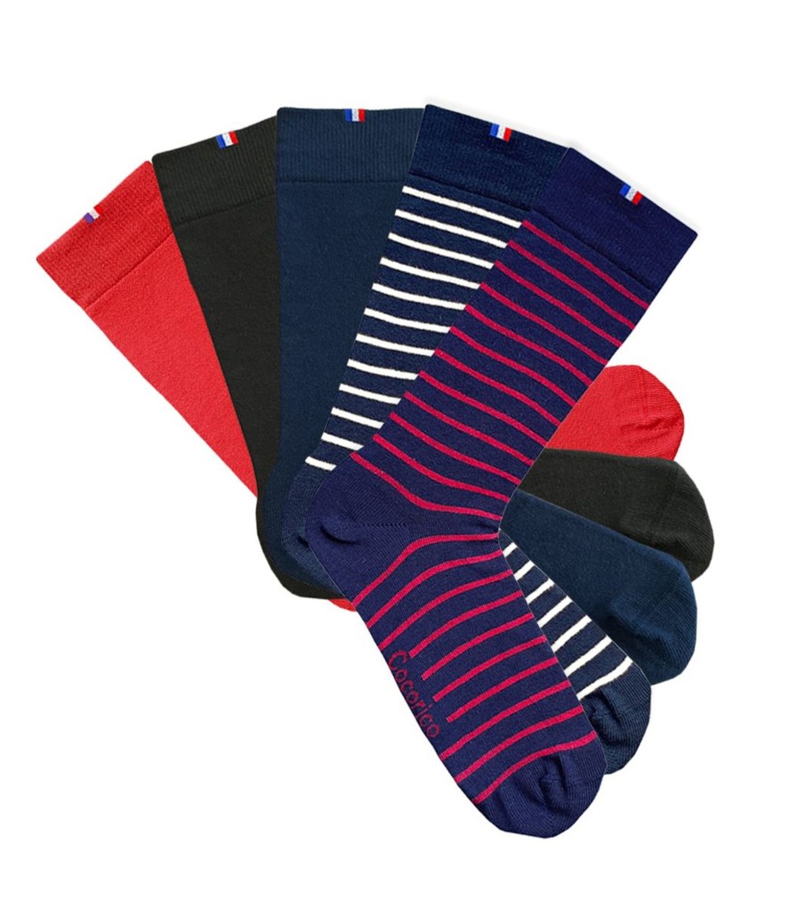 Homme Cocorico | Chaussettes (X5)Le Pack Essentiel (X5)