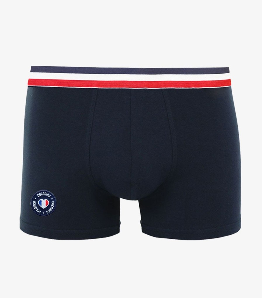 Homme Cocorico | Boxercollection Supporter Bleu Marine